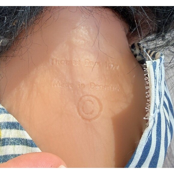 Navy White Striped Baseball Player Pitcher Norfin Dam Troll 1977 - Picture 8 of 11